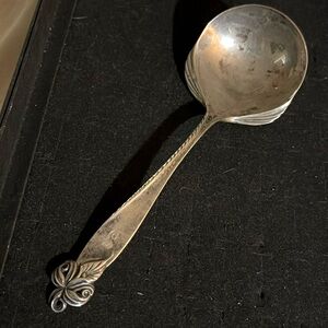Wallace Sterling Antique Soup Ladle, Monogramed “G” on Ornate Handle